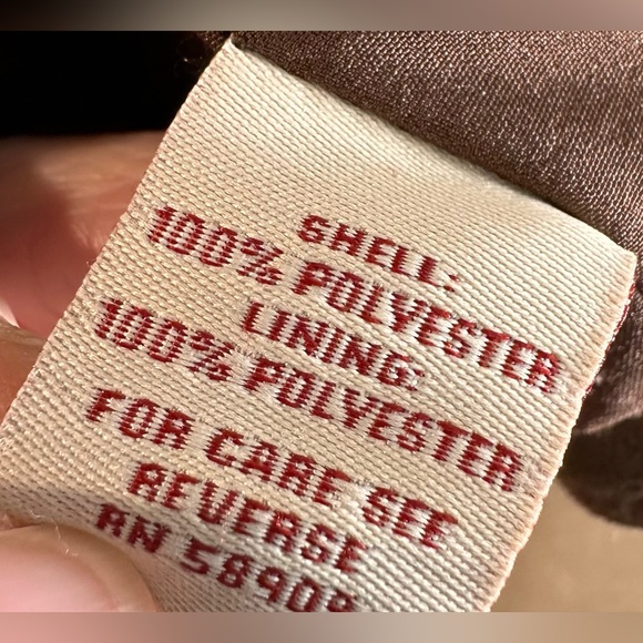 Western style faux leather jacket brown w beads and zipper size small to medium - Picture 9 of 16